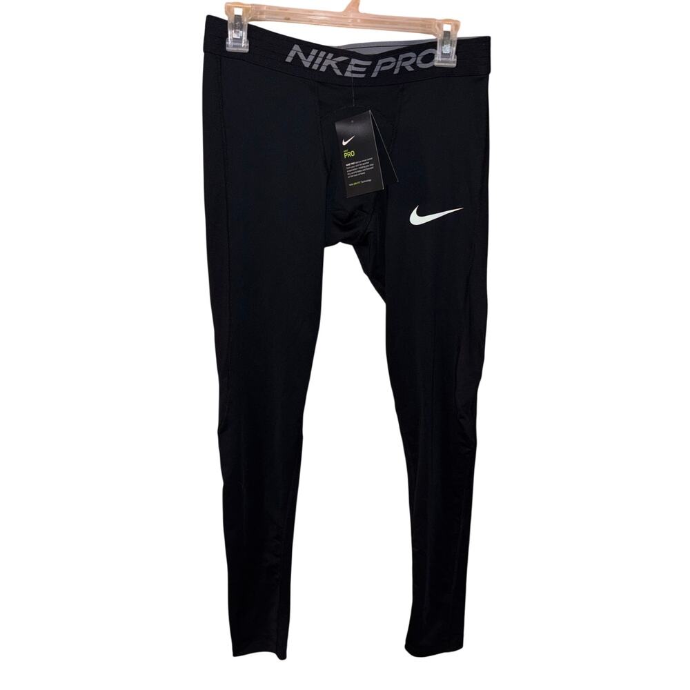 Nike Pro black dri-fit men’s training pants NWT (size large)